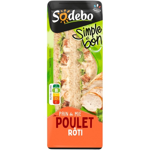 Sandwich Poulet Crudités